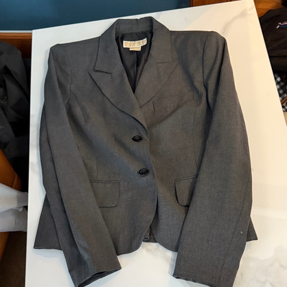 MICHAEL Michael Kors Dark Gray Blazer
